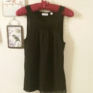 Y2K. New York & Co. crocheted boho top, M